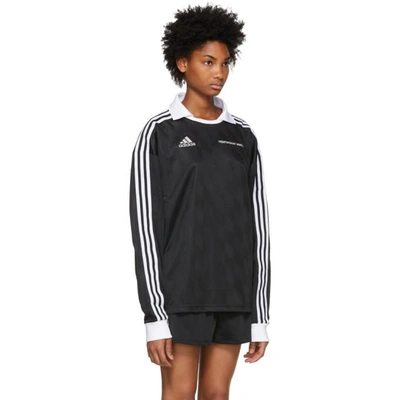Shop Gosha Rubchinskiy Black Adidas Originals Edition Football Jersey Polo