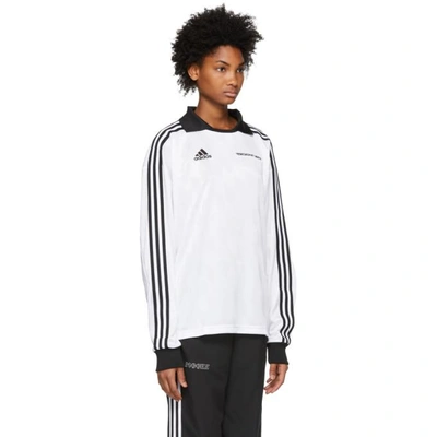 Shop Gosha Rubchinskiy White Adidas Originals Edition Football Jersey Polo In 4 White