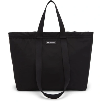 Shop Balenciaga Black Casual Shopper Tote In 1000 Black