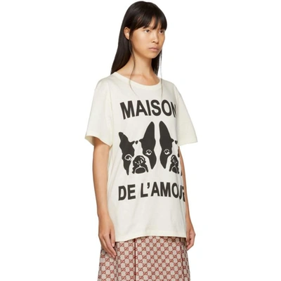 Shop Gucci Beige Bosco And Orso Oversize T-shirt In 7561 Beige