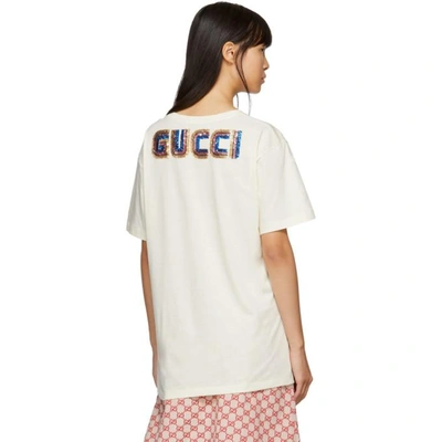 Shop Gucci Beige Bosco And Orso Oversize T-shirt In 7561 Beige