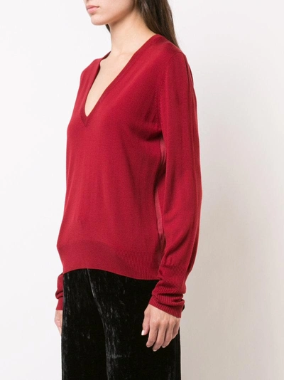 Shop Proenza Schouler Deep V-neck Sweater - Red