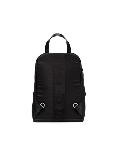 Shop Prada Black One-shoulder Nylon Backpack