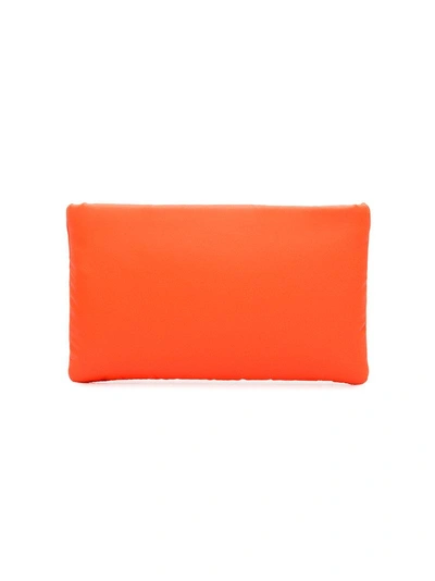 Shop Prada Orange Small Logo Pouch