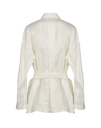 Shop Isabel Marant Linen Shirt In White