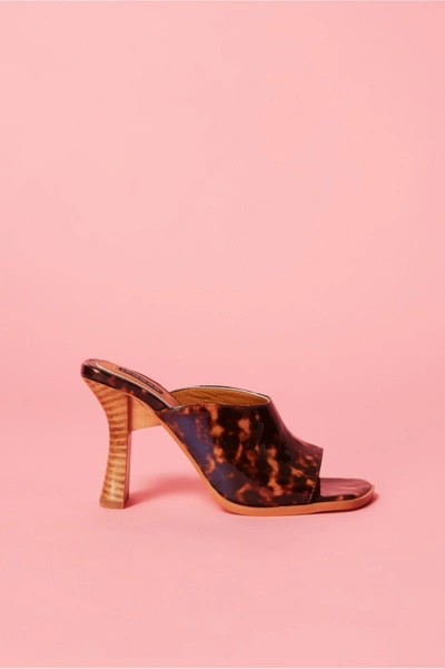 Shop Jaggar Juncture Patent Heel In Tortoise