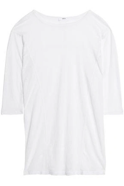 Shop Mikoh Woman Slub Linen-jersey Coverup White