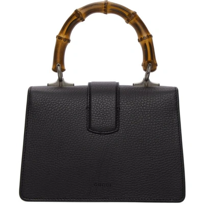 Shop Gucci Black Mini Dionysus Top Handle Bag In 1065 Black