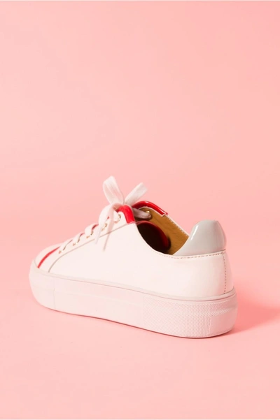 Shop Jaggar Vinyl Sneaker In Ivory