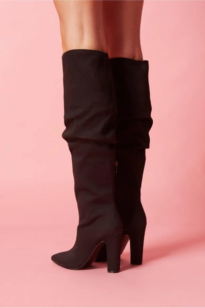 Shop Jaggar Fortune Fabric Boot In Black