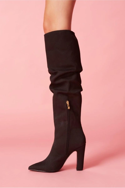 Shop Jaggar Fortune Fabric Boot In Black