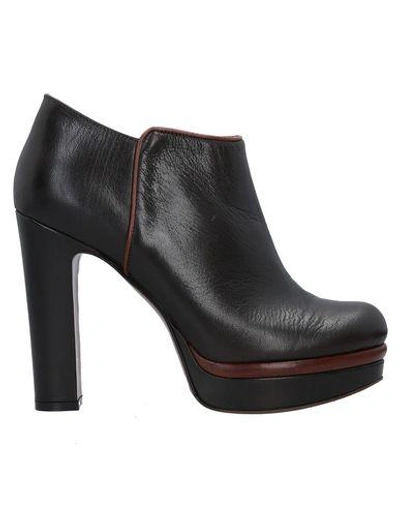 Shop A.w.a.k.e. Ankle Boots In Dark Brown