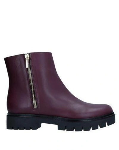 Shop Lerre Ankle Boot In Maroon