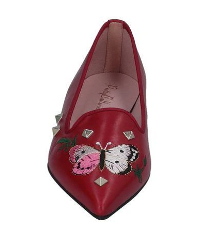 Shop Pretty Ballerinas Loafers In Red