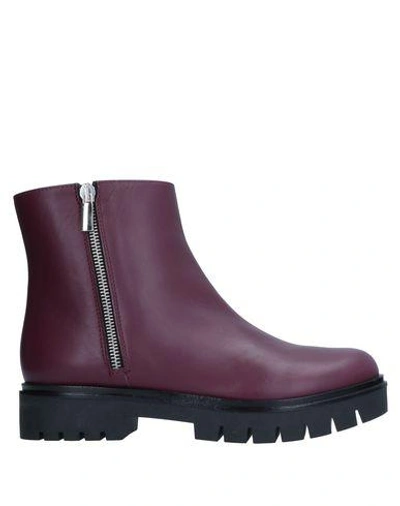 Shop Lerre Ankle Boot In Maroon