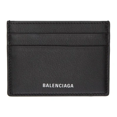 Shop Balenciaga Black Everyday Multi Card Holder In 1000 Black