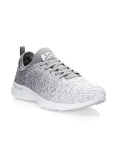 Shop Apl Athletic Propulsion Labs Technloom Phantom Sneaker In Gunmetal White Ombre