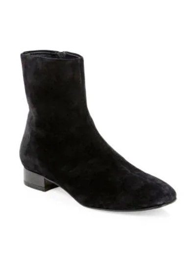 Shop Rag & Bone Aslen Flat Suede Ankle Boots In Black