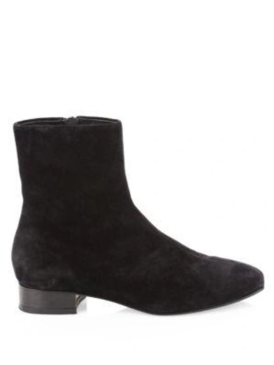 Shop Rag & Bone Aslen Flat Suede Ankle Boots In Black