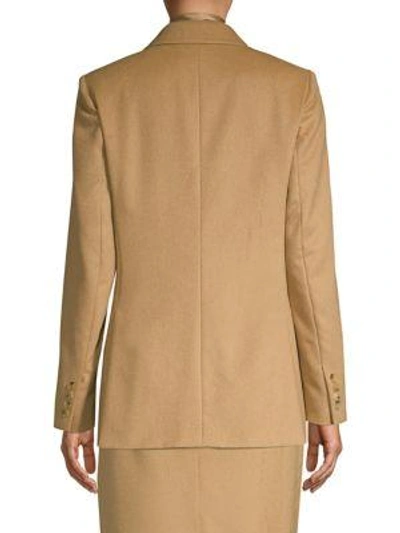 Shop Max Mara Trousereon Two-button Jacket In Camel