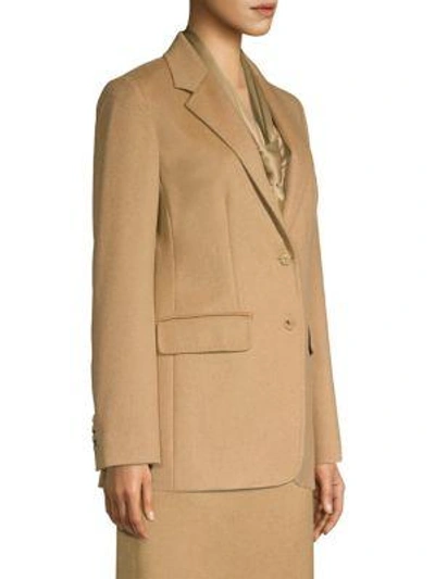 Shop Max Mara Trousereon Two-button Jacket In Camel
