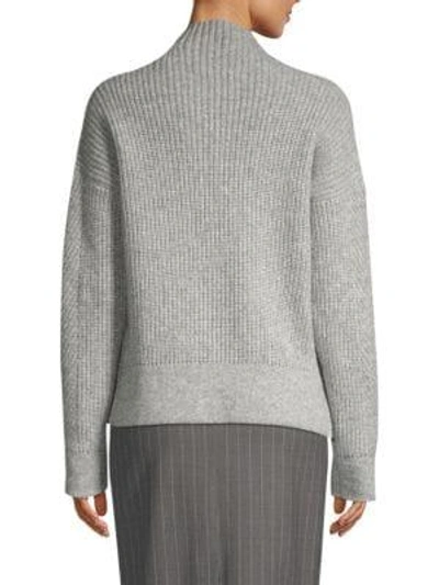 Shop Piazza Sempione Turtleneck Wool Sweater In Grey