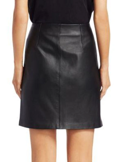 Shop Rag & Bone Heidi High-waist Leather Skirt In Black
