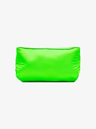 Shop Prada Fluorescent Nylon Belt Bag In Green