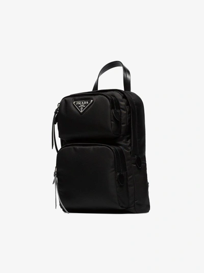 Shop Prada Einschultriger Rucksack In Black