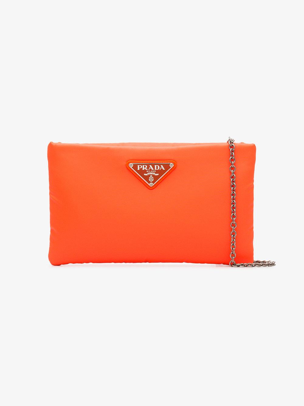 prada fluo clutch