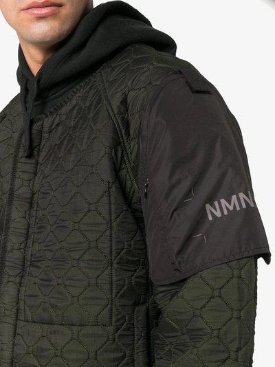 Shop Nemen Guard Liner Pu Multiprene Long Sleeve Jacket In Green