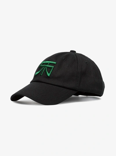 Shop Raf Simons Baseballkappe Mit Aufgesticktem Logo In Black