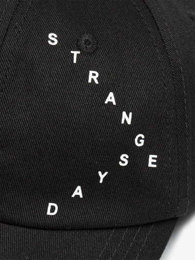 Shop Raf Simons Strange Days Baseball Cap In Black