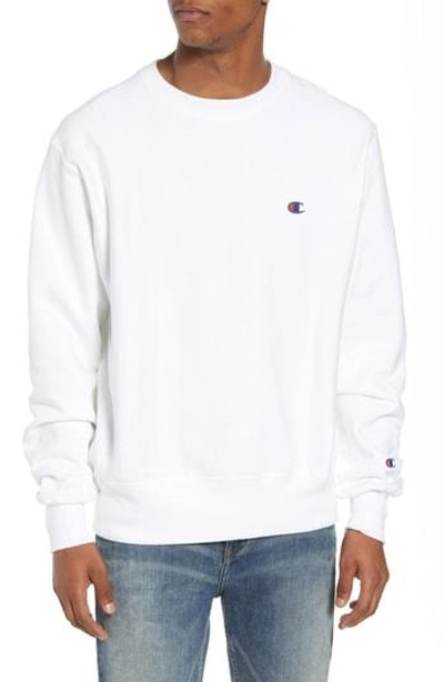 Shop Champion Reverse Weave Sweatshirt In White