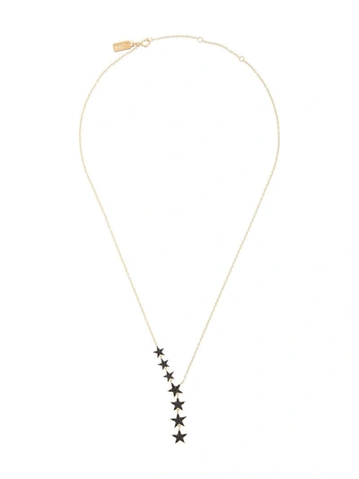 Shop Hues Star Asymmetric Drop Necklace - Black