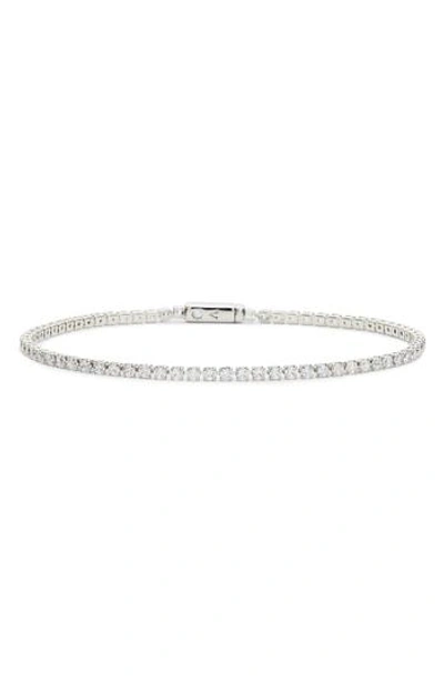 Shop Vince Camuto Crystal Tennis Bracelet In Silver