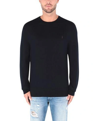 Shop Allsaints Sweaters In Dark Blue