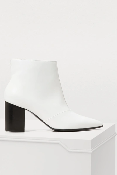 Shop Stella Mccartney White Ankle Boots In 9000 - White