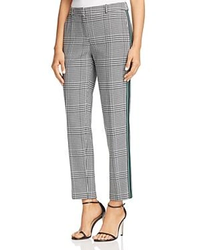 Shop Hugo Boss Torominala Glen Plaid Ankle Pants In Black White Glencheck