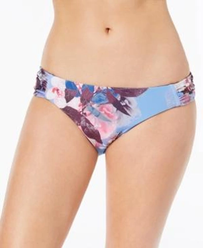 Shop Becca Reversible Hipster Bikini Bottoms Women's Swimsuit In Purple Floral