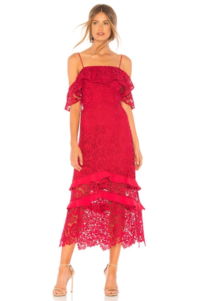 Shop Rachel Zoe Poppy Dress In Red. In Azalea