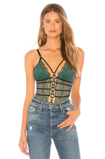 Shop Thistle & Spire Constellation Bodysuit In Emerald