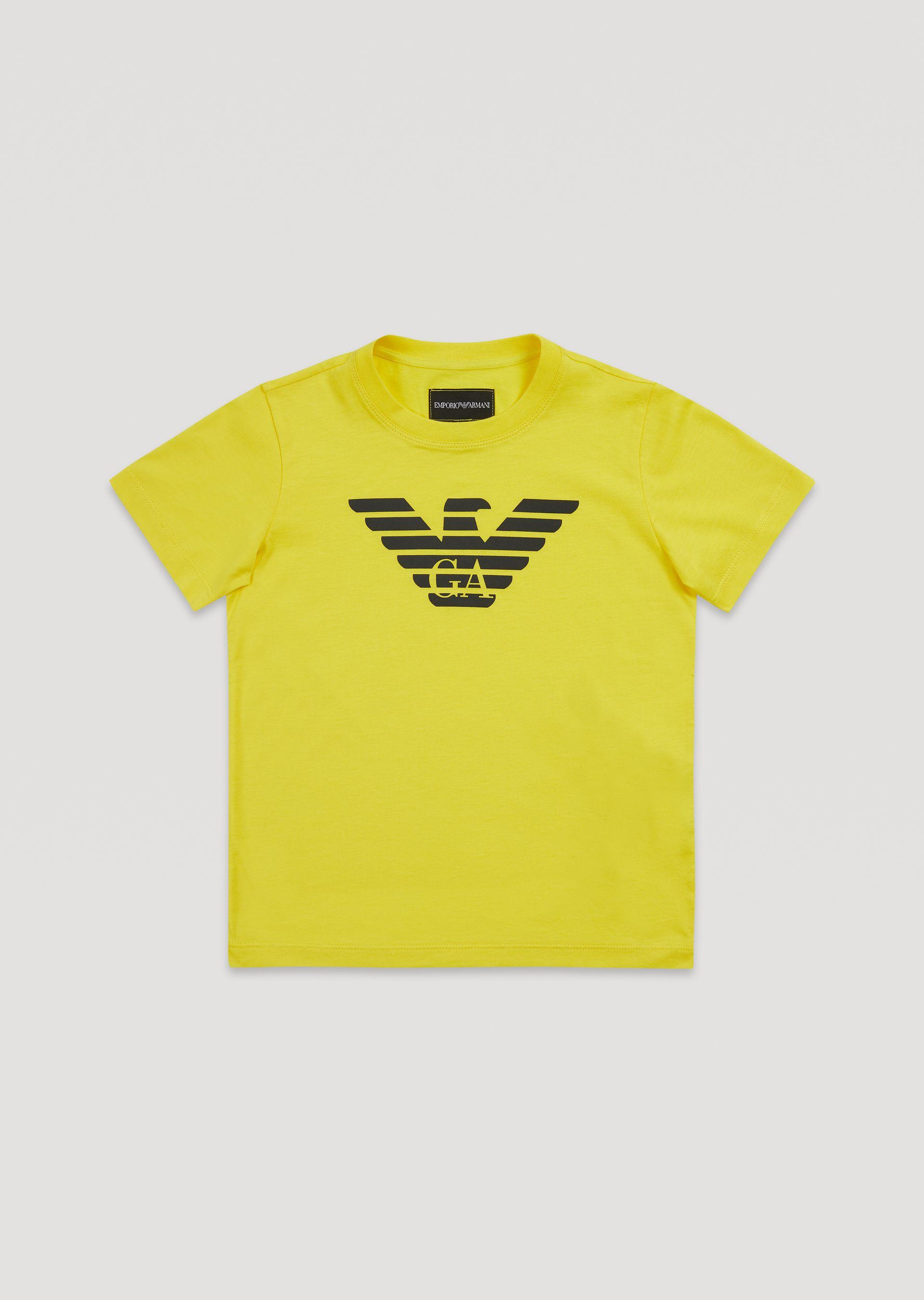 yellow armani t shirt