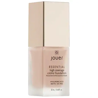 Shop Jouer Cosmetics Essential High Coverage Crème Foundation Alabaster 0.68 oz/ 20 ml