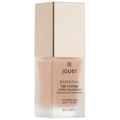 Shop Jouer Cosmetics Essential High Coverage Crème Foundation Warm Ivory 0.68 oz/ 20 ml