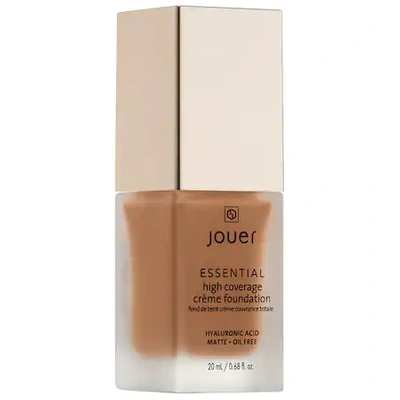Shop Jouer Cosmetics Essential High Coverage Crème Foundation Caramel 0.68 oz/ 20 ml