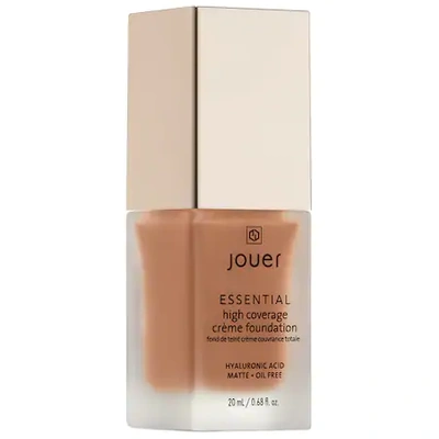 Shop Jouer Cosmetics Essential High Coverage Crème Foundation Macchiato 0.68 oz/ 20 ml