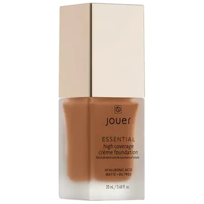 Shop Jouer Cosmetics Essential High Coverage Crème Foundation Cocoa 0.68 oz/ 20 ml