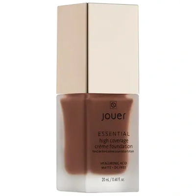 Shop Jouer Cosmetics Essential High Coverage Crème Foundation Toffee 0.68 oz/ 20 ml