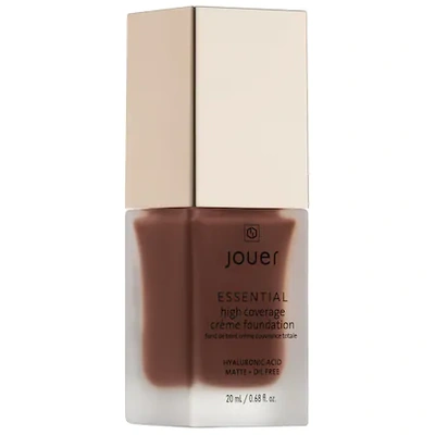 Shop Jouer Cosmetics Essential High Coverage Crème Foundation Caviar 0.68 oz/ 20 ml